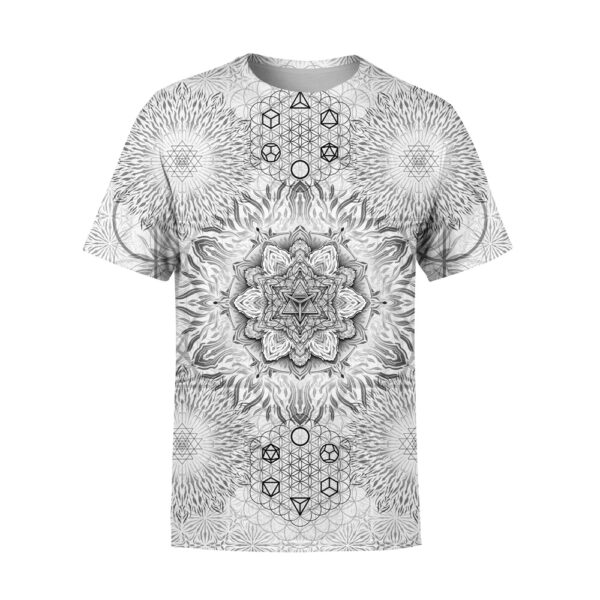 White Sacred Geometry T-Shirt