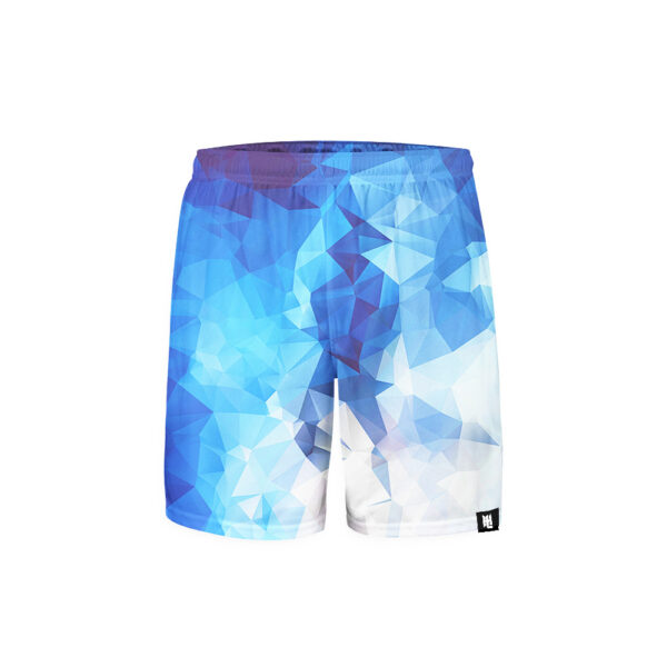 Light Blue Geometric Shorts – Hoodie Lab