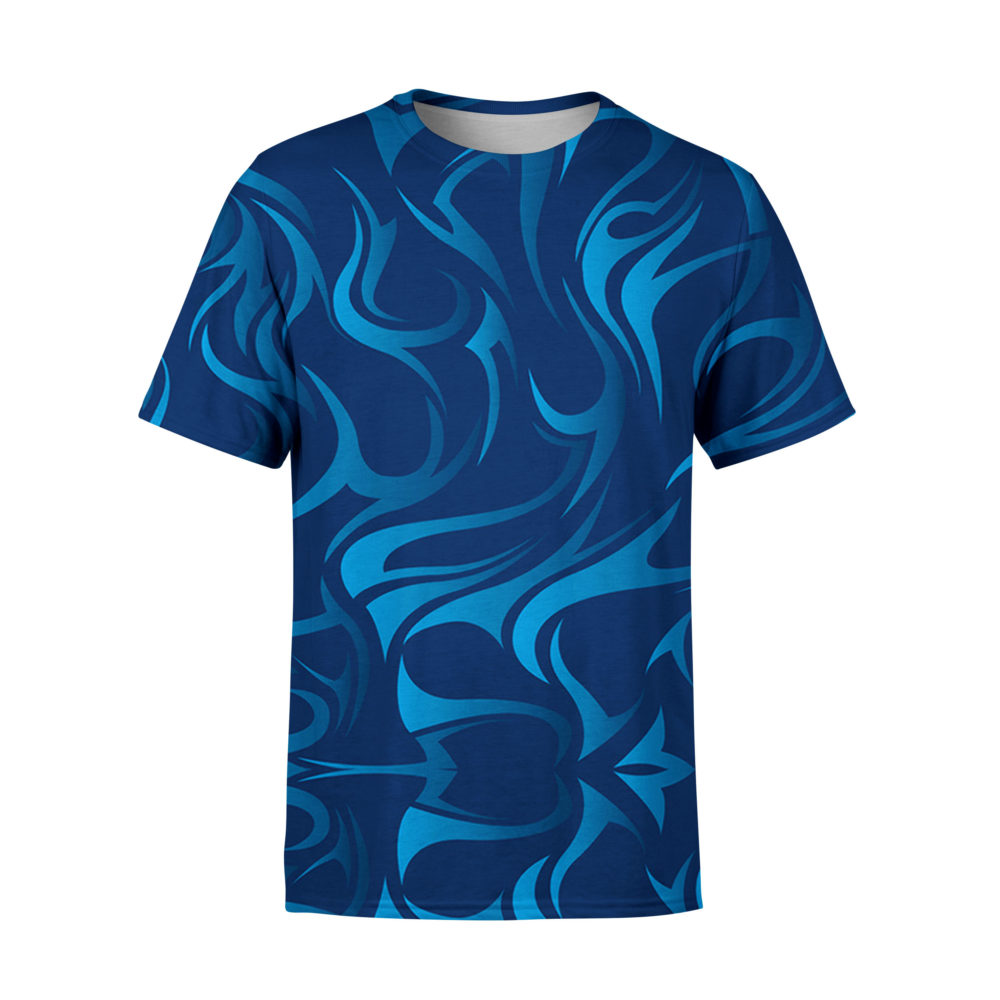 tribal waves blue T-Shirt – Hoodie Lab