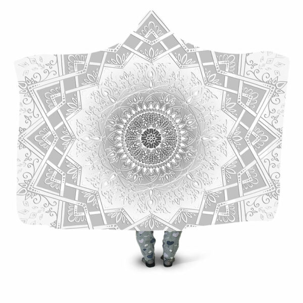 Bright Mandala – Grey Blanket - Hoodie Lab
