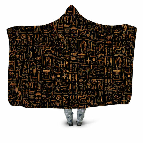 Egyptian Glyphs – Golden Blanket - Hoodie Lab
