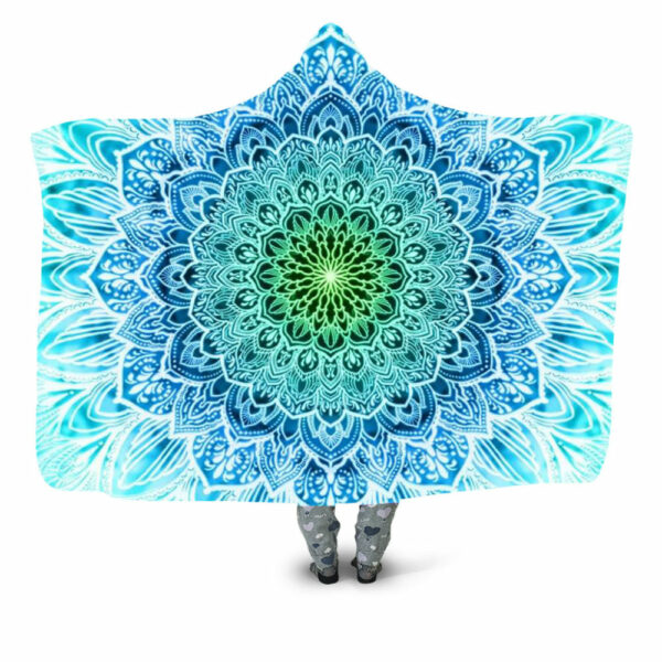 ORNATE MANDALA – BLUE Blanket - Hoodie Lab
