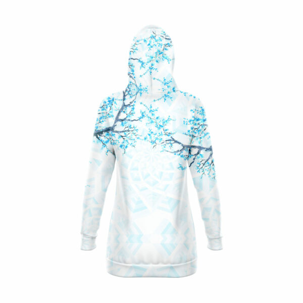 Blossom Mandala – Blue Hoodie Dress - Hoodie Lab