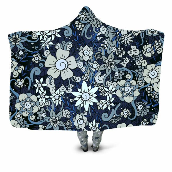 Flower Doodle – Night Blanket - Hoodie Lab