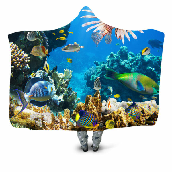ANOTHER WORLD AQUA Blanket - Hoodie Lab