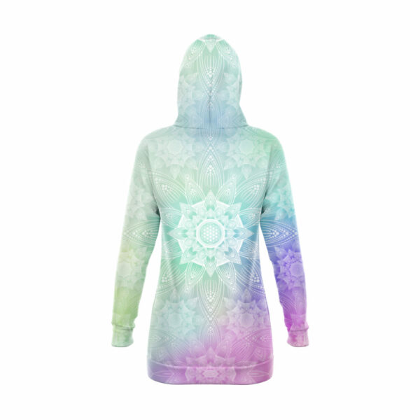 Flower of Life and Mandalas – colorful Hoodie Dress - Hoodie Lab