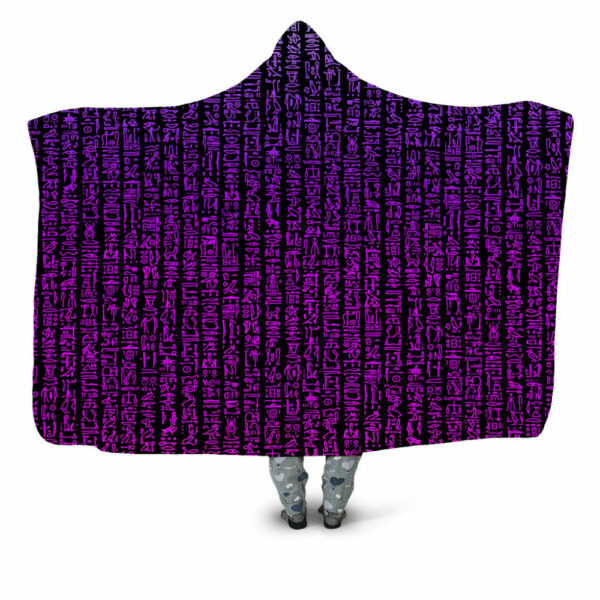 THE ANCIENT WRITINGS -PURPLE Blanket - Hoodie Lab
