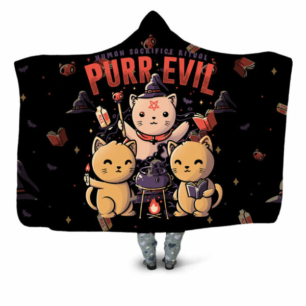 Purr Evil Final Blanket - Hoodie Lab
