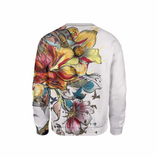 Big Flowers little Birds Sweatshirt - Hoodie Lab