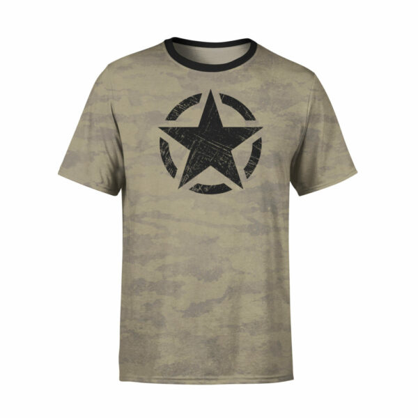 Military Star – Vintage Black T-Shirt - Hoodie Lab