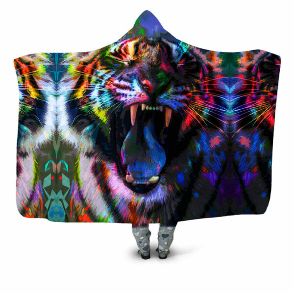 Angry Tiger CC Hooded Blanket - Hoodie Lab