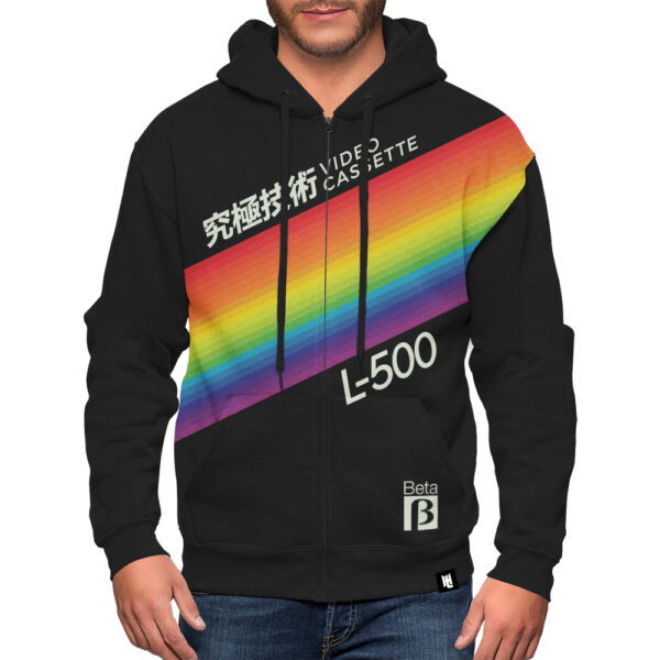 Betamax Cassette – V03 Zip-Up Hoodie - Hoodie Lab