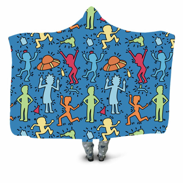 Wubba Lubba Dub Dub Hooded Blanket - Hoodie Lab