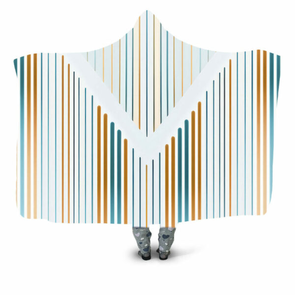 CLEAR MUAREE STRIPES Hooded Blanket - Hoodie Lab