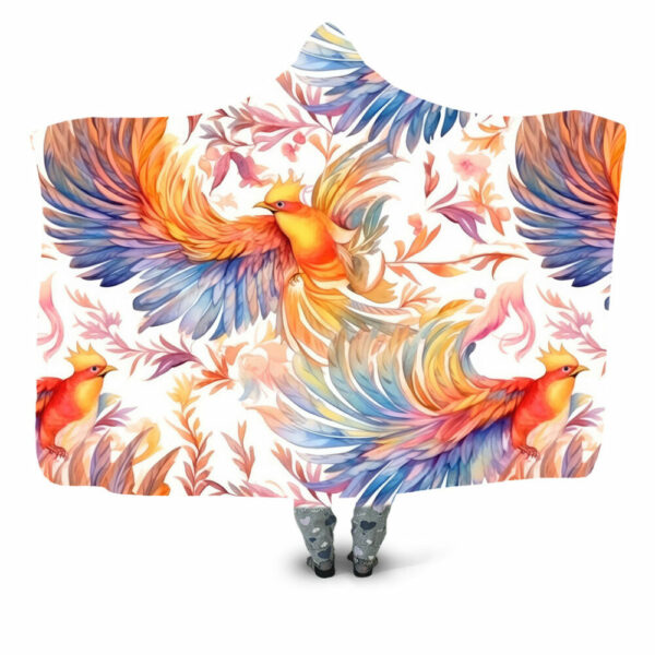 COLORFUL PHOENIX Hooded Blanket - Hoodie Lab