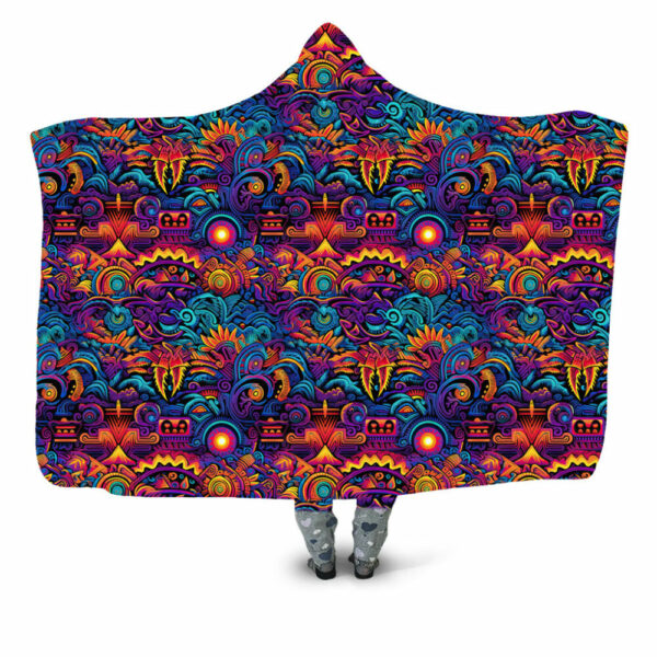 Aztec Jungle Hooded Blanket - Hoodie Lab