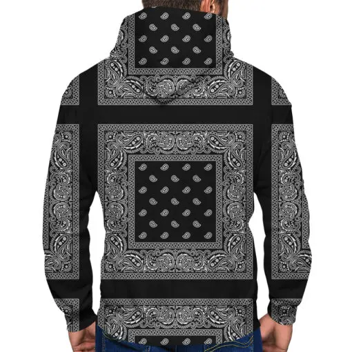 Bandana Black Hoodie - Artist Designed | Hoodie Lab