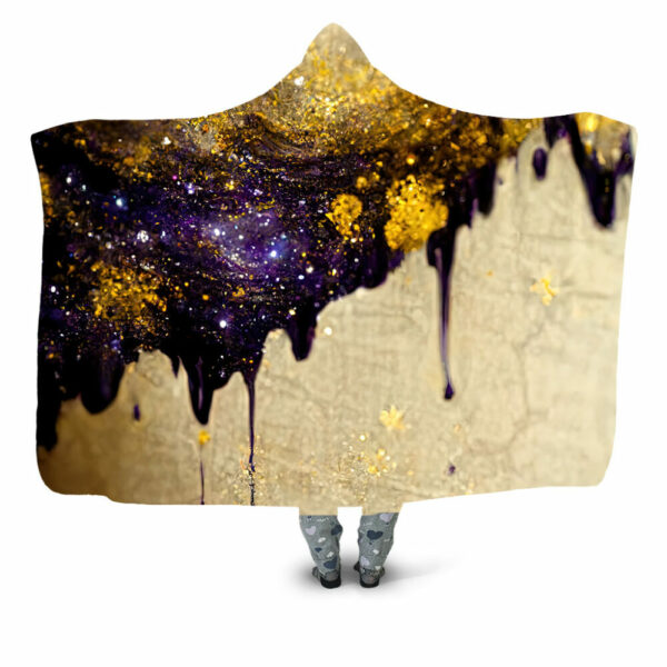 dripping galaxy05 Hooded Blanket - Hoodie Lab