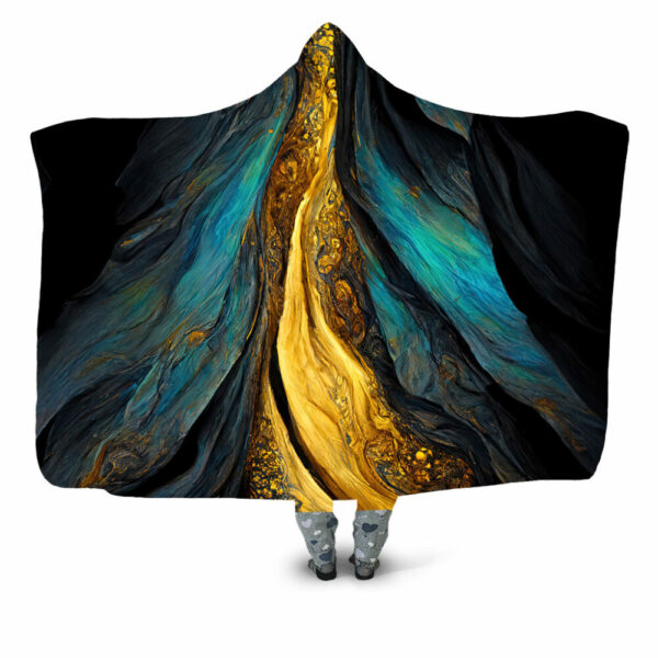 gold lava05 Hooded Blanket - Hoodie Lab