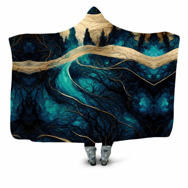 path through the shadows Hooded Blanket - Hoodie Lab