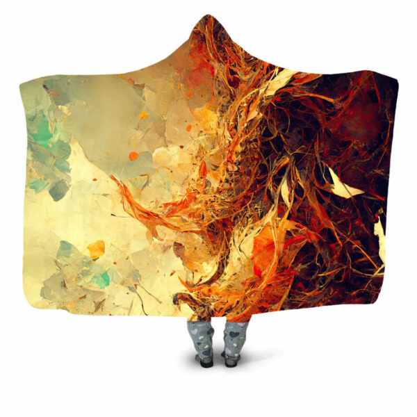 a dragon web art Hooded Blanket - Hoodie Lab