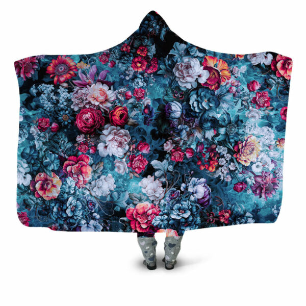 UltraViola Night Garden Hooded Blanket - Hoodie Lab