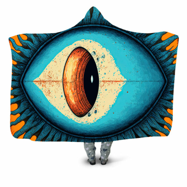Colorful eye Hooded Blanket - Hoodie Lab