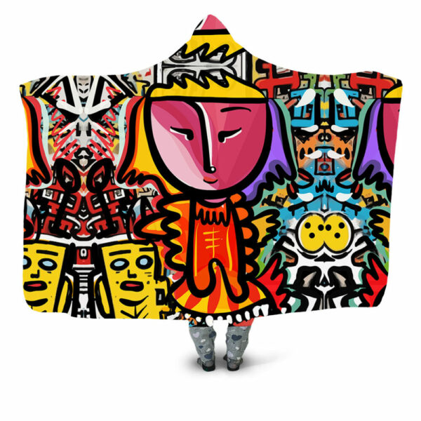 Paper graf comic Hooded Blanket - Hoodie Lab