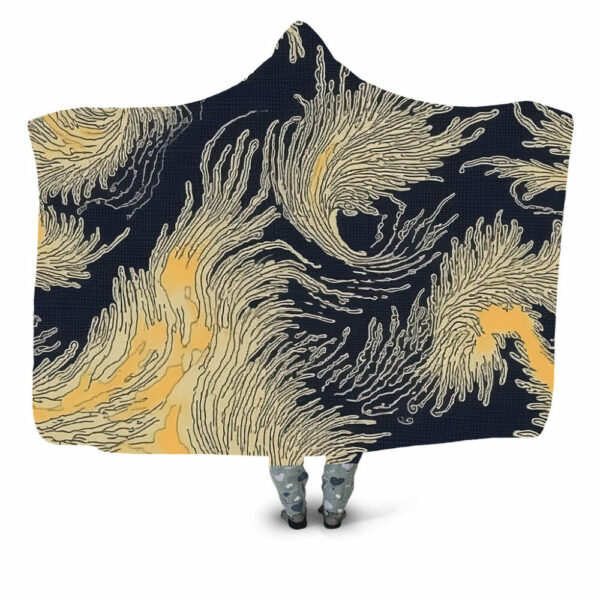 feathery swirl Hooded Blanket - Hoodie Lab