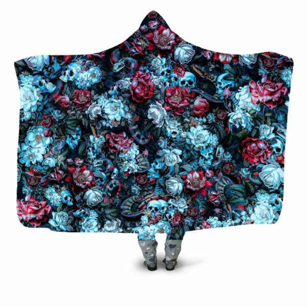 Skull and Snakes Symphony Hooded Blanket - Hoodie Lab