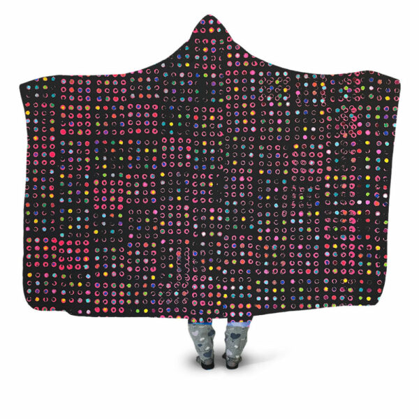 Lego-auf-schwarz Hooded Blanket - Hoodie Lab