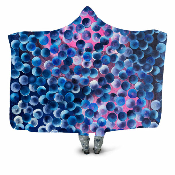 pink-swoosh Hooded Blanket - Hoodie Lab