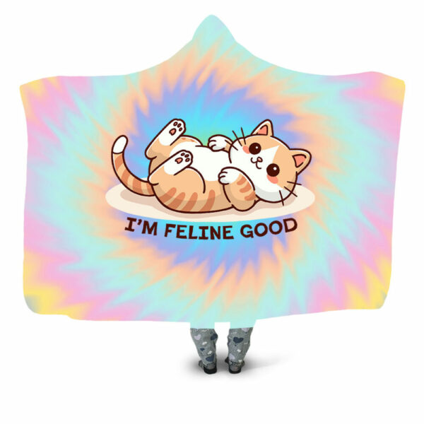 feeling good Hooded Blanket - Hoodie Lab