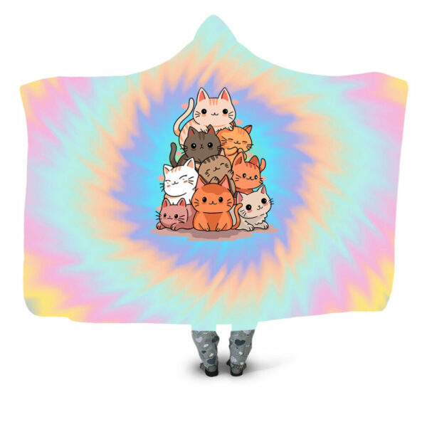 cat mountain Hooded Blanket - Hoodie Lab