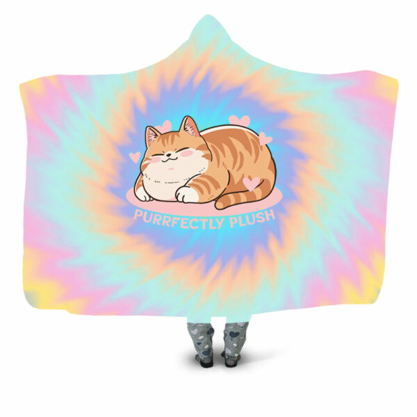 purrfectly plush (non distress) Hooded Blanket - Hoodie Lab