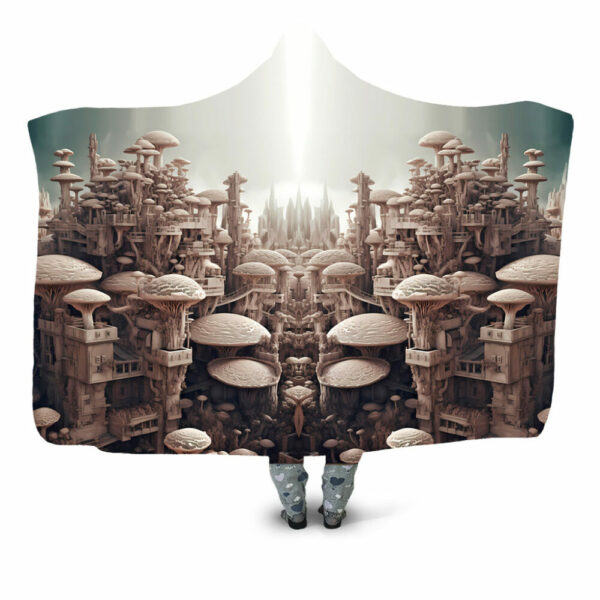 mashroom kingdom Hooded Blanket - Hoodie Lab
