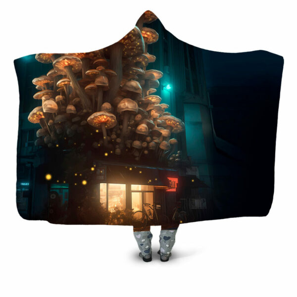 Urban mash lights Hooded Blanket - Hoodie Lab