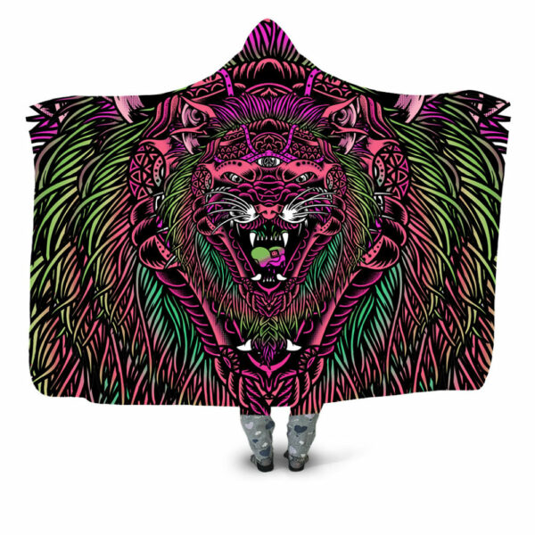 acidtiger pink Hooded Blanket - Hoodie Lab