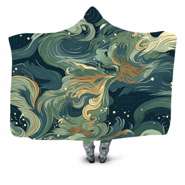 night wind Hooded Blanket - Hoodie Lab