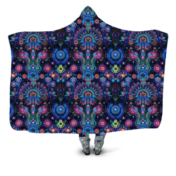 Cosmic Dreamscape 1 Hooded Blanket - Hoodie Lab
