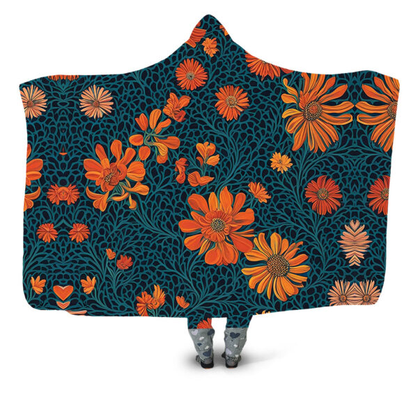 Undisturbed garden 1 Hooded Blanket - Hoodie Lab