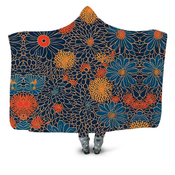 Undisturbed garden C Hooded Blanket - Hoodie Lab