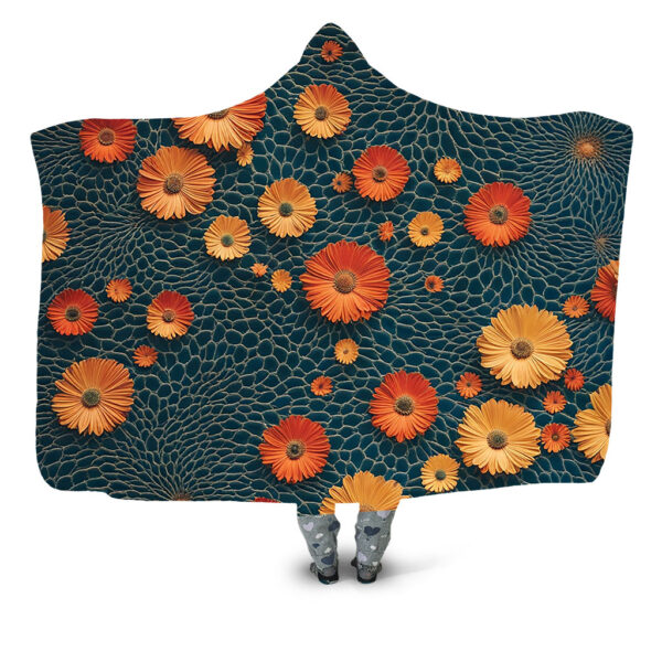 Undisturbed garden E Hooded Blanket - Hoodie Lab
