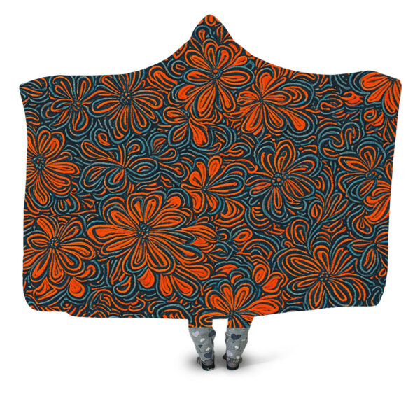 Undisturbed garden F Hooded Blanket - Hoodie Lab
