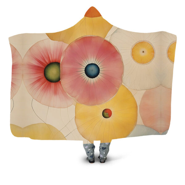 Water color floral Hooded Blanket - Hoodie Lab