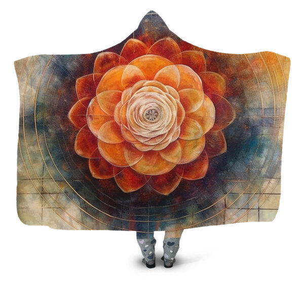Encaustic Center Hooded Blanket - Hoodie Lab