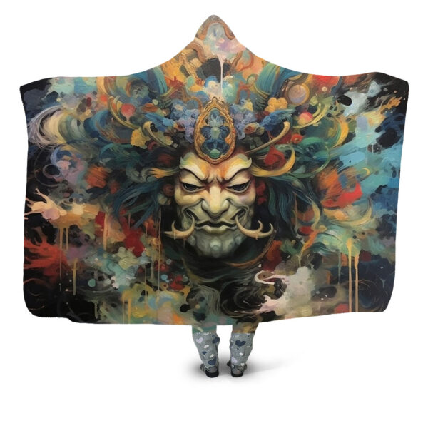 Japanese God Spirit Hooded Blanket - Hoodie Lab