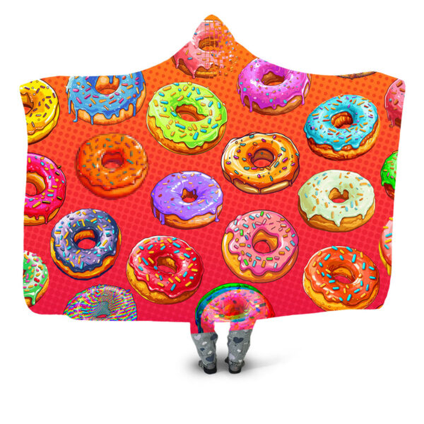 donuts Hooded Blanket - Hoodie Lab