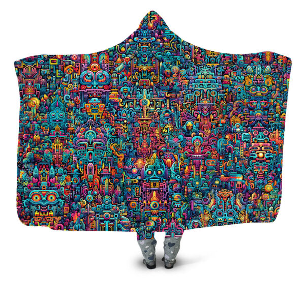 the eyes have it Hooded Blanket - Hoodie Lab
