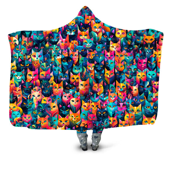 cats cats cats Hooded Blanket - Hoodie Lab